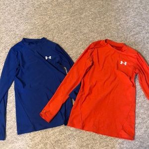 2 youth medium Under Armour long sleeves shirts